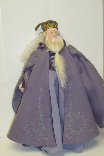 Dumbledore - Fabric/Nylon Beard/Head Sculpt